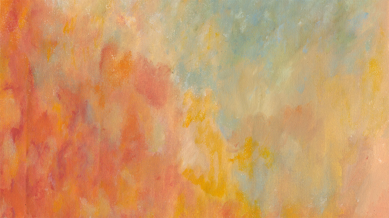 a painting with a blend of colours