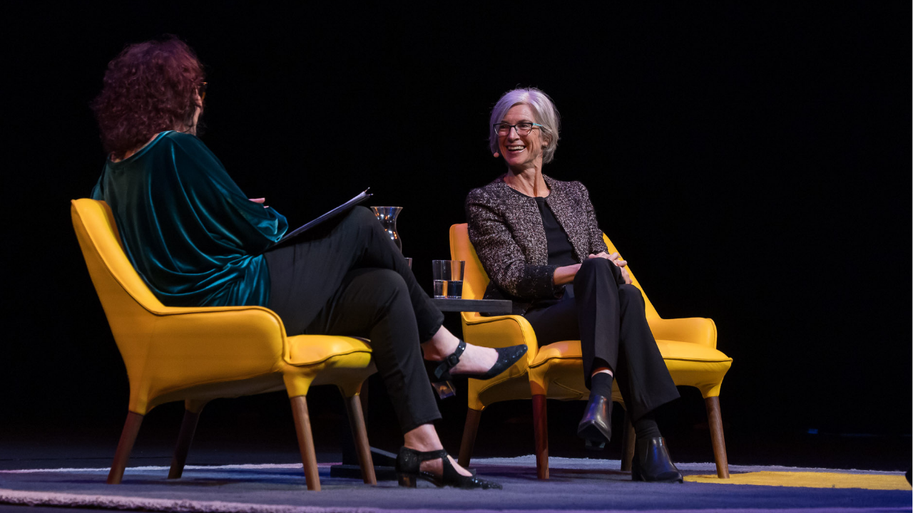Natasha Mitchell and Jennifer Doudna