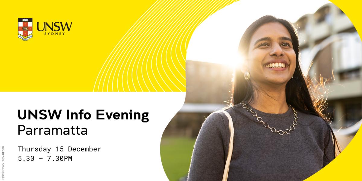 Join us at Info Evening in Parramatta
