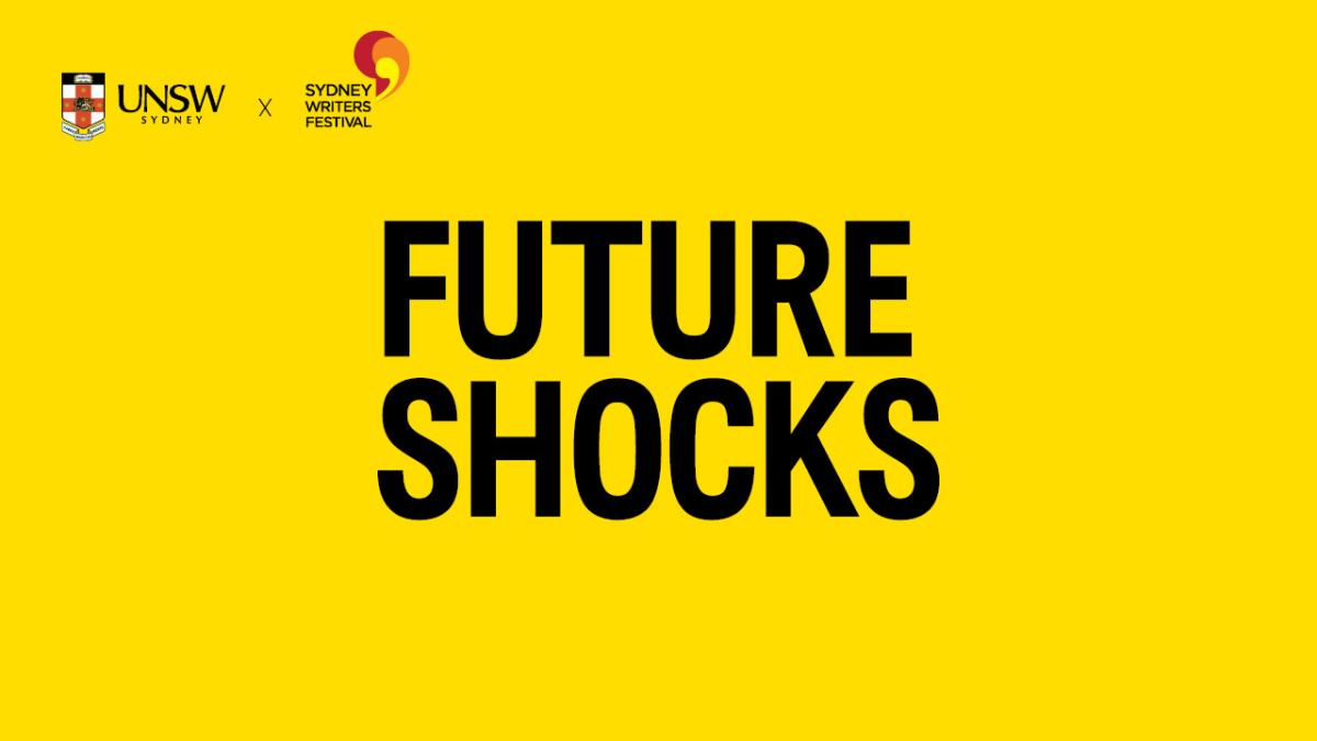 plain yellow image with the words 'future shock' written out